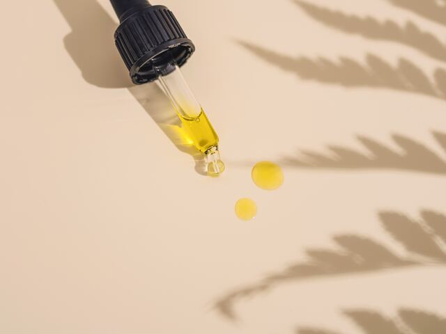 small dose of cbd oil in a shadow
